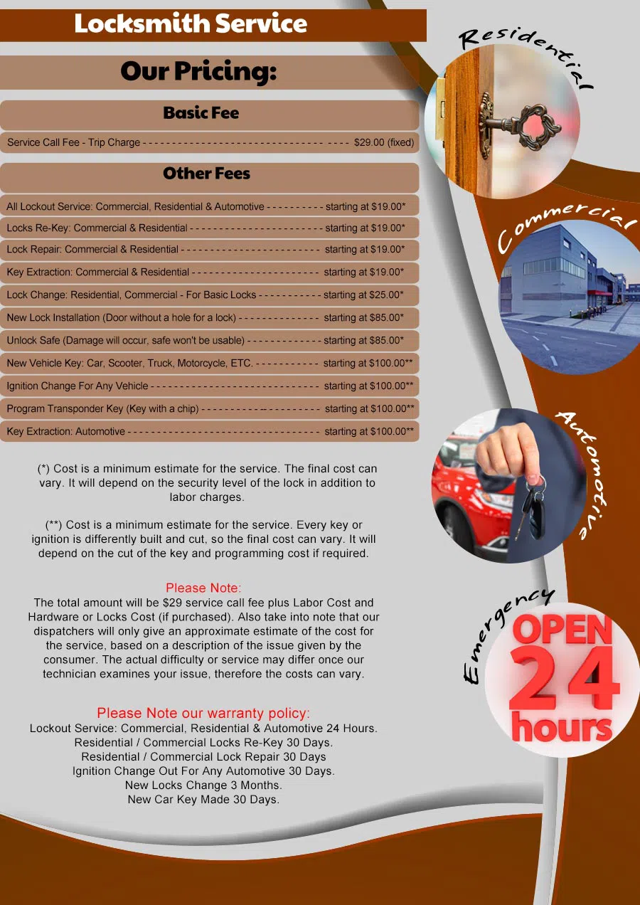 Locksmith Key Shop Chicago, IL 312-288-7591